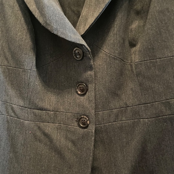 VINTAGE  Hard to find Lane Bryant 2 piece Dark Gray  Maxi Skirt Suit 18 - Picture 10 of 15